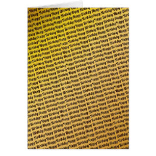 Geburtstagskarte mit mehrfachem Text