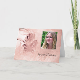 Geburtstagskarte mit Rose Karte