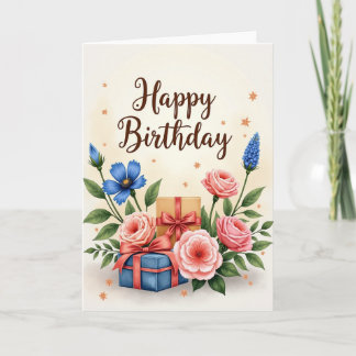 Geburtstagskarte mit Scripted Gifts Karte