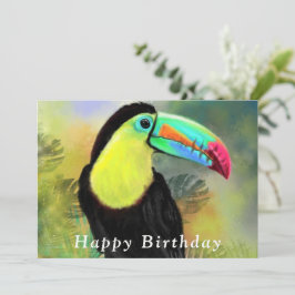 Geburtstagskarte mit Toucan Bird