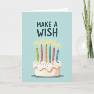 Geburtstagskarte mit Wunschkuchen Karte