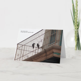 Geburtstagskarte mit zwei Krähen Karte