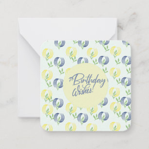 Geburtstagskarte Mitteilungskarte