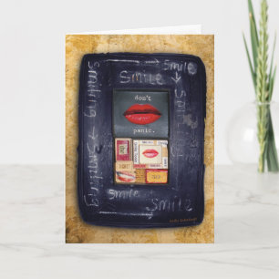 Geburtstagskarte: Nicht/Lächeln tun in Panik zu Karte