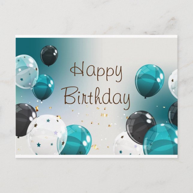 Geburtstagskarte Postkarte (Vorderseite)