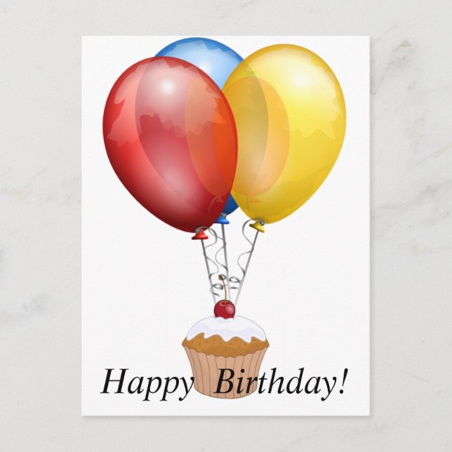 Geburtstagskarte Postkarte (Vorderseite)