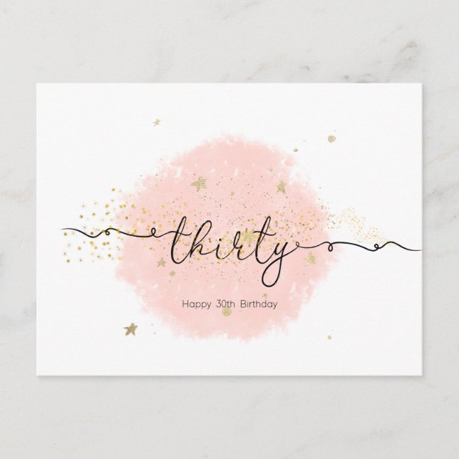 Geburtstagskarte Postkarte (Vorderseite)