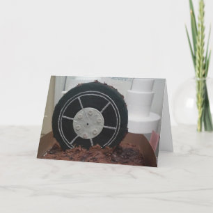 Geburtstagskarte "Schokolade-Skidmarks" Karte