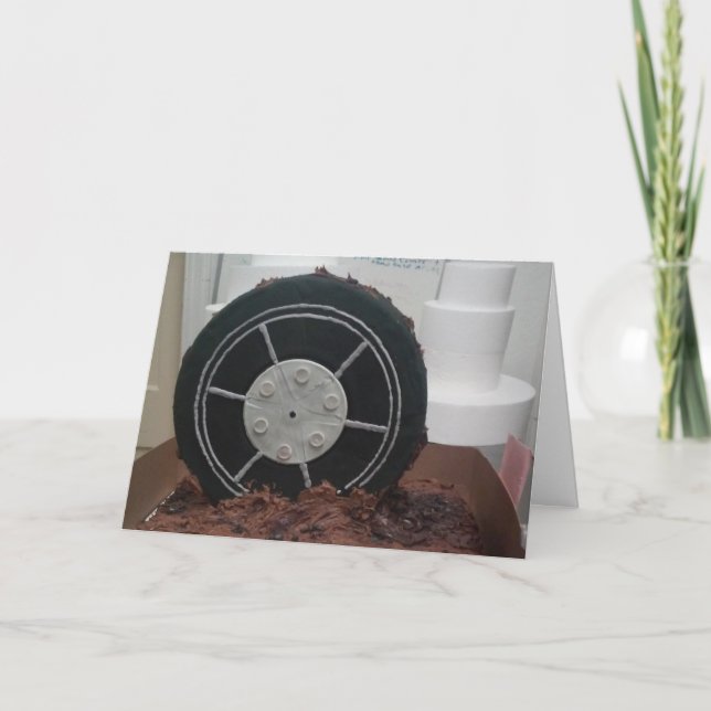 Geburtstagskarte "Schokolade-Skidmarks" Karte (Vorderseite)