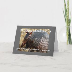 Geburtstagskarte Spaß armadilll Foto Art Karte