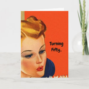 Geburtstagskarte Spaß beim 50 drehen ist nicht so  Karte