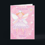 Geburtstagskarte "Special Sister" erstellen Karte<br><div class="desc">Eine lustige Fee in Rosa und Blau, bereit, Ihre Wünsche wahr werden zu lassen! Grußkarte mit einer niedlichen Fee und die Worte 'To a special Sister' auf der Vorderseite. Ein rosa, lila, blau und weiß anpassbares Design für Sie, um mit Ihrem eigenen Text, Bildern und Ideen zu personalisieren. Ein origineller...</div>