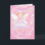 Geburtstagskarte "Special Sister" erstellen Karte<br><div class="desc">Eine lustige Fee in Rosa und Blau, bereit, Ihre Wünsche wahr werden zu lassen! Grußkarte mit einer niedlichen Fee und die Worte 'To a special Sister' auf der Vorderseite. Ein rosa, lila, blau und weiß anpassbares Design für Sie, um mit Ihrem eigenen Text, Bildern und Ideen zu personalisieren. Ein origineller...</div>