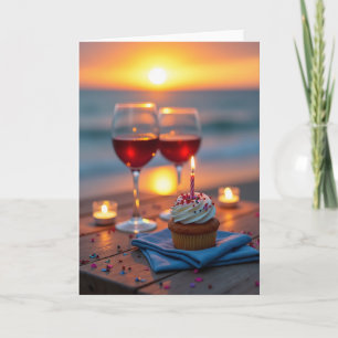 Geburtstagskarte Sunset Waters Karte