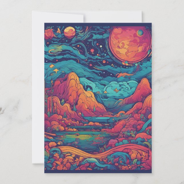 Geburtstagskarte und Hochzeitskarte Einladung (Vorderseite)