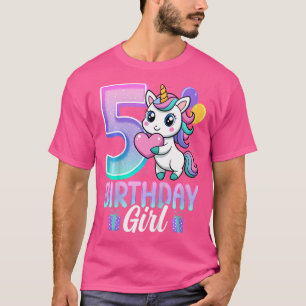 Geburtstagskarte Unicorn 5 Jahre alt 5. Geburtstag T-Shirt