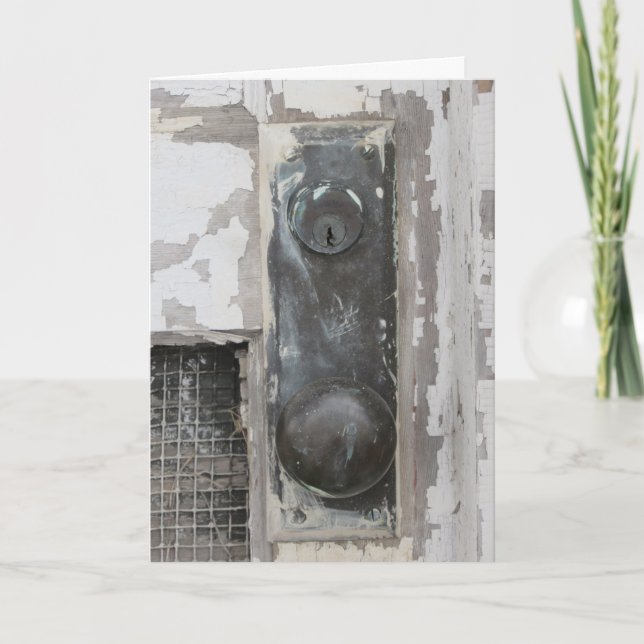 Geburtstagskarte "Upper Bluff Doorknob" Karte (Vorderseite)