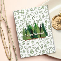 Geburtstagskarte von Camping Themed und Nature Lov