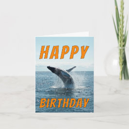 Geburtstagskarte Whale - Tauchen Sie ein in den Sp Karte