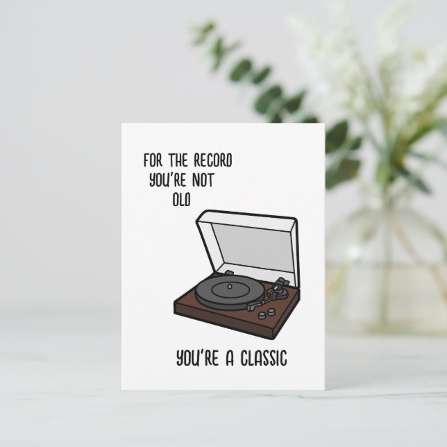 Geburtstagskarte Witziges Geburtstagskarte für Opa Einladungspostkarte (Stehend Vorderseite)