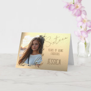 Geburtstagskarte zum 16. Geburtstag Karte