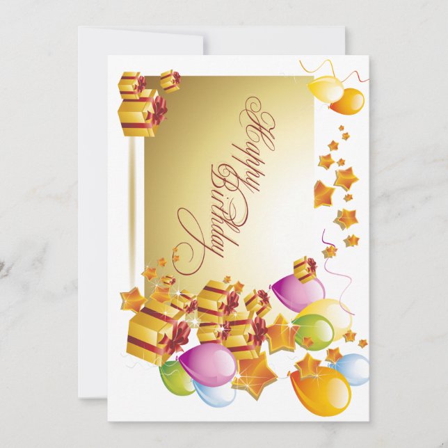 Geburtstagskarte zum Hochzeitstag Einladung (Vorderseite)