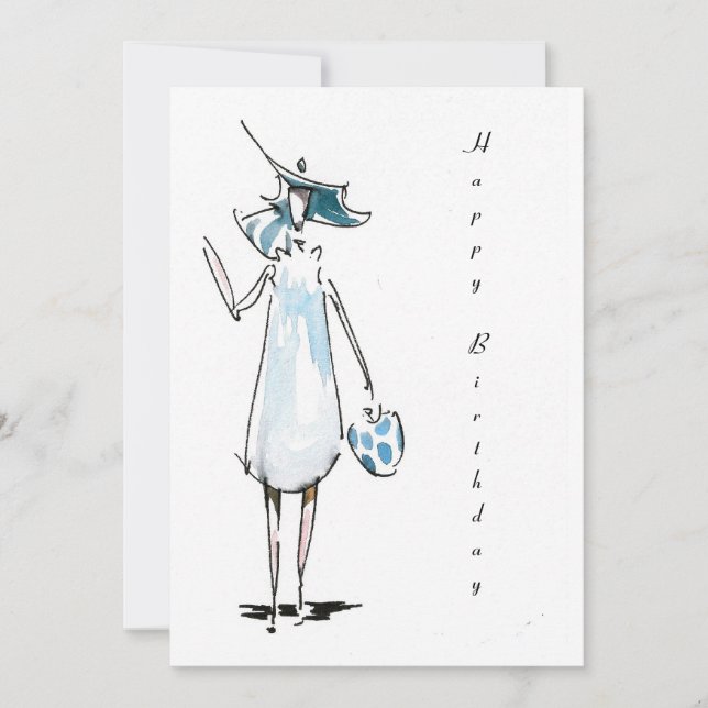 Geburtstagskarte zum Mittagessen Karte (Vorderseite)