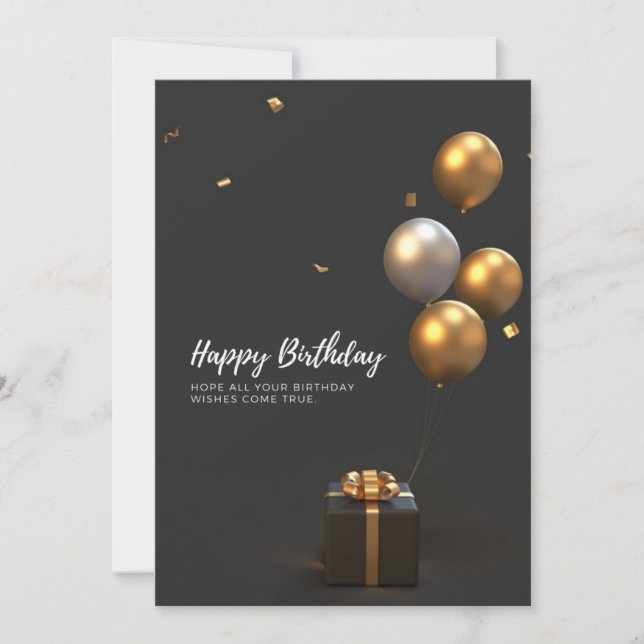 Geburtstagskarten Dankeskarte (Vorderseite)