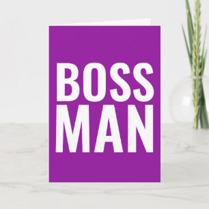 GEBURTSTAGSKARTEN FÜR DEN BOSS! BOSS MAN KARTE