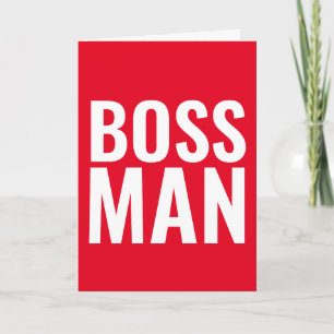 GEBURTSTAGSKARTEN FÜR DEN BOSS! BOSS MAN KARTE