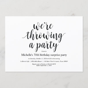 Geburtstagskarten für Überraschungen Party Einladu Einladung