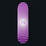 Geburtstagskateboard - Personalisiert - Farben aus Skateboard<br><div class="desc">Years Circles - Wählen Sie Ihre Lieblingsfarben / Jahre / oder Zahl / Buchstaben</div>