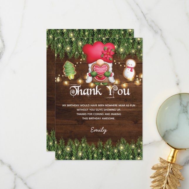 Geburtstagskeks Dekorieren Party Danke Karte (Vorderseite/Rückseite Beispiel)