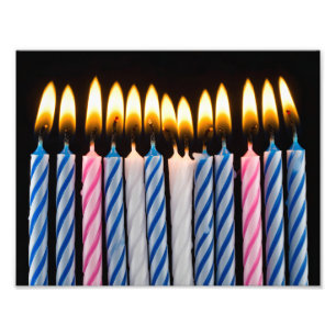 Geburtstagskerzen Fotodruck