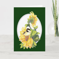 Geburtstagskichade und Sonnenblume