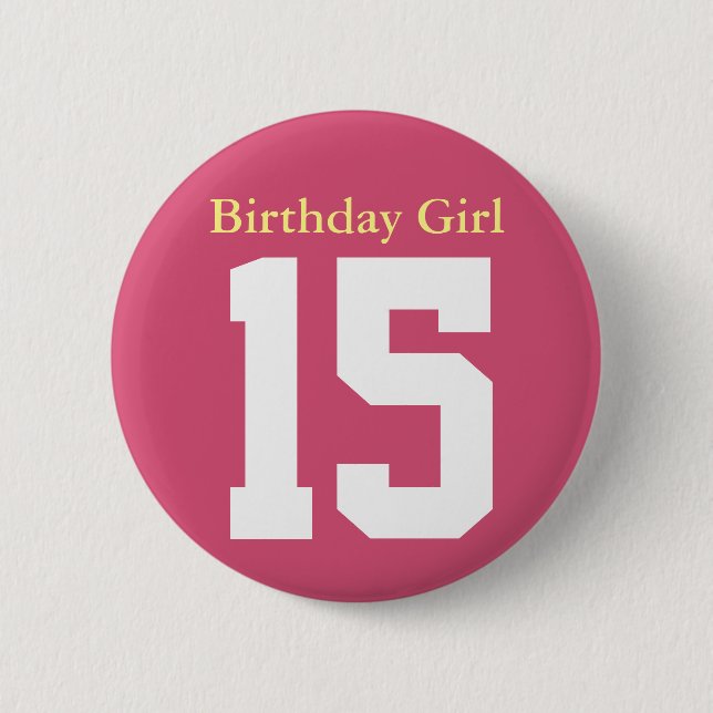 Geburtstagskind 15 button (Vorderseite)