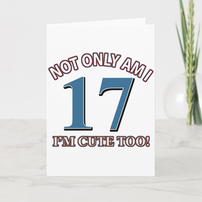 Geburtstagskind 17 karte (Vorderseite)