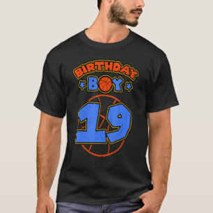 Geburtstagskind 19 Basketball Thema Tags Party 19. T-Shirt