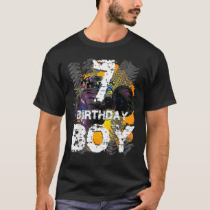 Geburtstagskind 7 Jahre alter Monster Truck Matchi T-Shirt