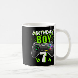 Geburtstagskind 7 Video Game Controller Gamer 7th Kaffeetasse