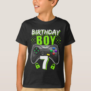 Geburtstagskind 7 Video Game Controller Gamer 7th T-Shirt