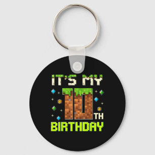Geburtstagskind Es ist mein 10. Geburtstag Gamer P Schlüsselanhänger