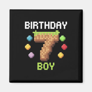 Geburtstagskind Es ist mein 7. Geburtstagsgamer Pi Magnet