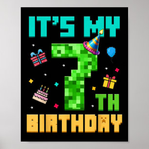 Geburtstagskind hat mein 7. Geburtstagsvideo-Game  Poster