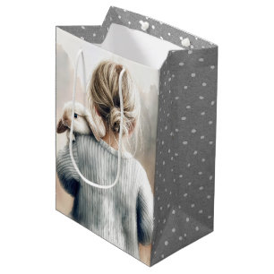 Geburtstagskind mit Hasen Mittlere Geschenktüte
