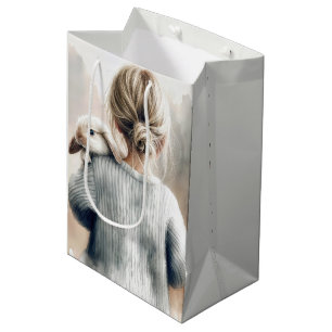 Geburtstagskind mit Hasen Mittlere Geschenktüte
