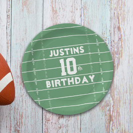 Geburtstagskind Personalisiert Football Field Pappteller
