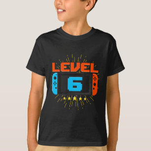 Geburtstagskind Stufe 6 Entsperrtes Videospiel 6 J T-Shirt