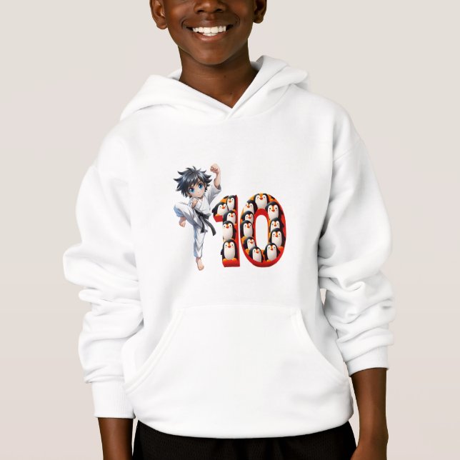 Geburtstagskind um 10 hoodie (Vorderseite)