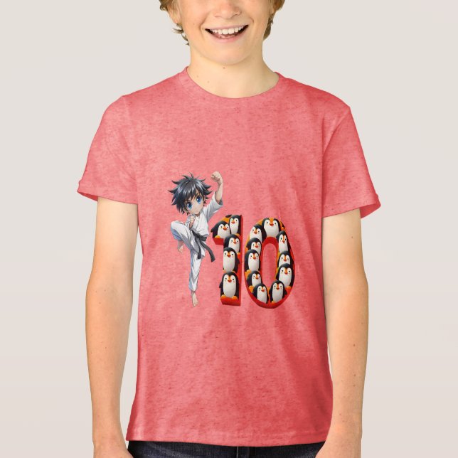 Geburtstagskind um 10 Tri-Blend shirt (Vorderseite)